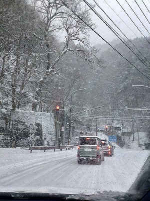 乗鞍高原からの帰り道は、判断力が試されました。
