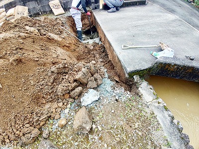 土木工事から始まる一日。