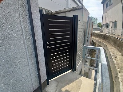アルミ門扉交換工事