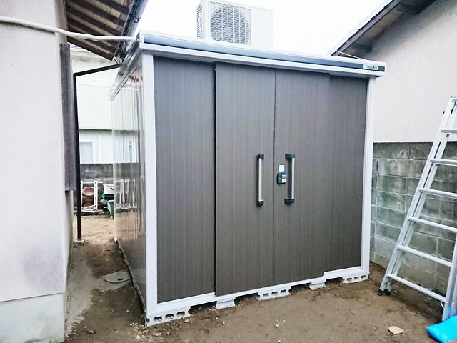 古い物置から新しい物置へ変更|使い勝手と安心感を改善しました